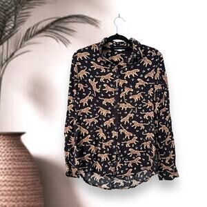 Size XS BeachLunchLounge Leopard Tunic Top Women's Tunic Top